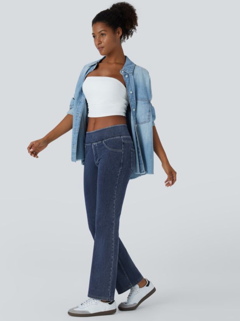 Halara Flex Denim Pull-On Low Rise Bootcut Jeans XL NWT